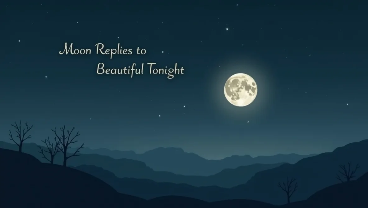 Best Replies to “Moon Looks Beautiful Tonight”