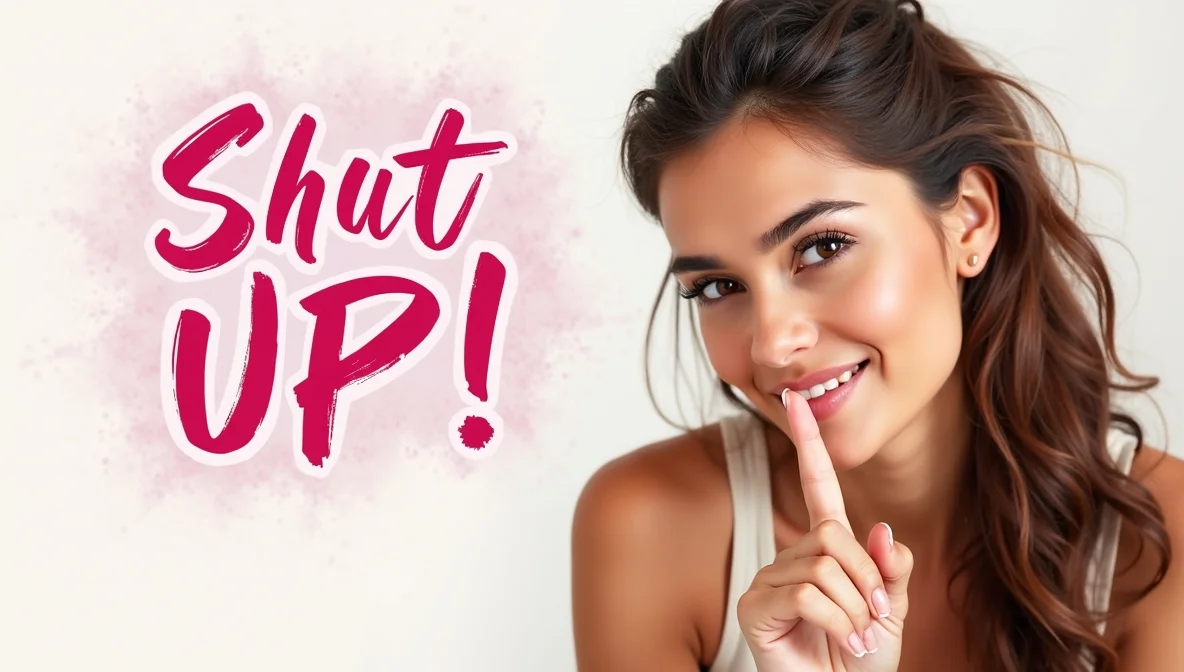 Flirty Responses To “Shut Up”