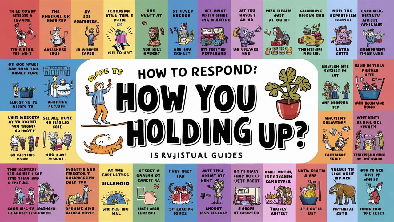 How To Replies To How Are You Holding Up?